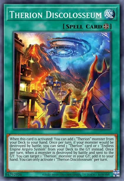 Therion Discolosseum - (Dueling Heroes Tin) - (MP23-EN091) - (Prismatic Secret Rare)