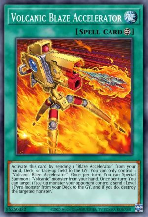 Volcanic Blaze Accelerator - (Legendary Duelists: Soulburning Volcano) - (LD10-EN021) - (Super Rare)