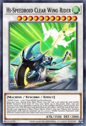 Hi-Speedroid Clear Wing Rider - (Legendary Duelists Synchro Storm) - (LED8-EN006) - (Ultra Rare)