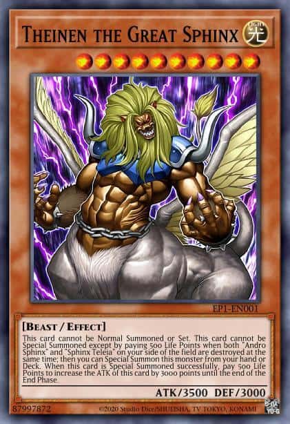Theinen the Great Sphinx - (Exclusive Pack) - (EP1-EN001) - (Ultra Rare)(MP)