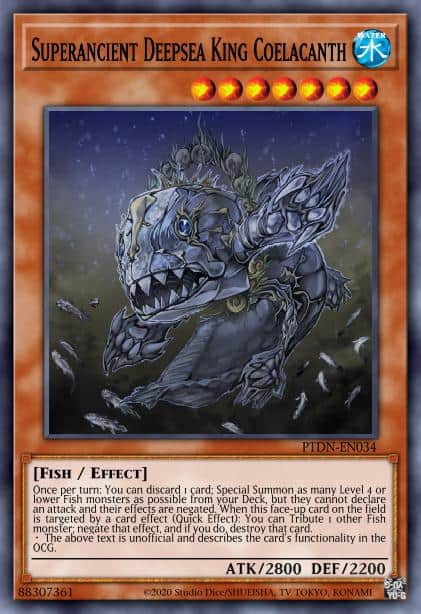 Superancient Deepsea King Coelacanth - (Phantom Darkness) - (PTDN-EN034) - (Ultra Rare)