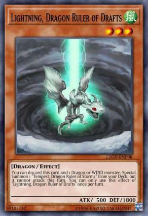 Lightning, Dragon Ruler of Drafts - (Lord of the Tachyon Galaxy) - (LTGY-EN098) - (Common)