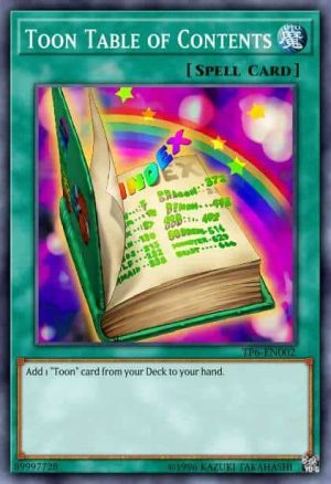 Toon Table of Contents - ( Destiny Masters) - (SS01-ENC10) - (Common)