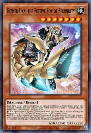 Gizmek Uka, the Festive Fox of Fecundity - (Egyptian God Deck Obelisk the Tormentor) - (EGO1-EN020) - (Common)