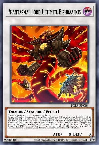 Phantasmal Lord Ultimitl Bishbaalkin - (Premium Gold Infinite Gold) - (PGL3-EN006) - (Gold Secret Rare)