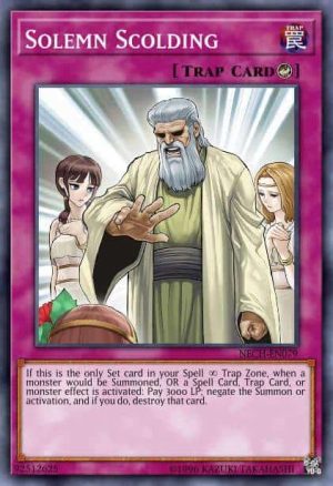 Solemn Scolding - (The New Challengers) - (NECH-EN079) - (Secret Rare)