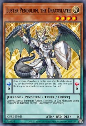 Luster Pendulum, the Dracoslayer - (Ancient Guardians) - (ANGU-EN045) - (Rare)
