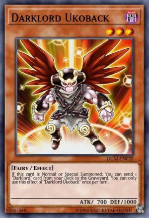 Darklord Ukoback - (Duelist Saga) - (DUSA-EN022) - (Ultra Rare)