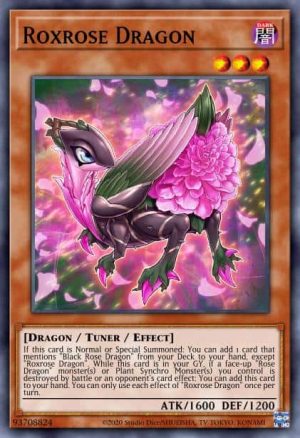 Roxrose Dragon - (2022 Tin of the Pharaoh's Gods) - (MP22-EN060) - (Prismatic Secret Rare)