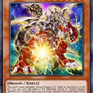 Armed Dragon Thunder LV7 - (2022 Tin of the Pharaoh's Gods) - (MP22-EN002) - (Prismatic Secret Rare)