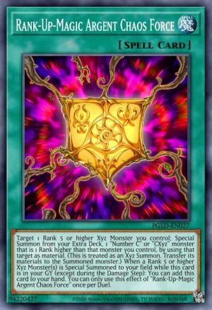 Rank-Up-Magic Argent Chaos Force - (Premium Gold) - (PGLD-EN027) - (Gold Secret Rare)