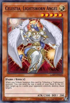Celestia, Lightsworn Angel - (Premium Gold) - (PGLD-EN087) - (Gold Rare)