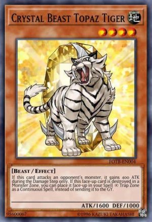 Crystal Beast Topaz Tiger - (Structure Legend of the Crystal Beasts) - (SDCB-EN004) - (Common)
