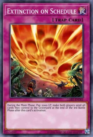 Extinction on Schedule - (Dinosmasher's Fury Structure) - (SR04-EN033) - (Common)
