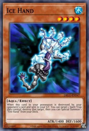 Ice Hand - (Dragons of Legend) - (DRLG-EN047) - (Secret Rare)