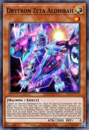 Drytron Zeta Aldhibah - (2021 Tin of Ancient Battles) - (MP21-EN240) - (Prismatic Secret Rare)