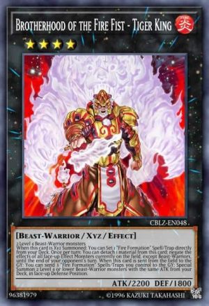 Brotherhood of the Fire Fist - Tiger King - (2014 Mega-Tins) - (CT11-EN001) - (Platinum Secret Rare)