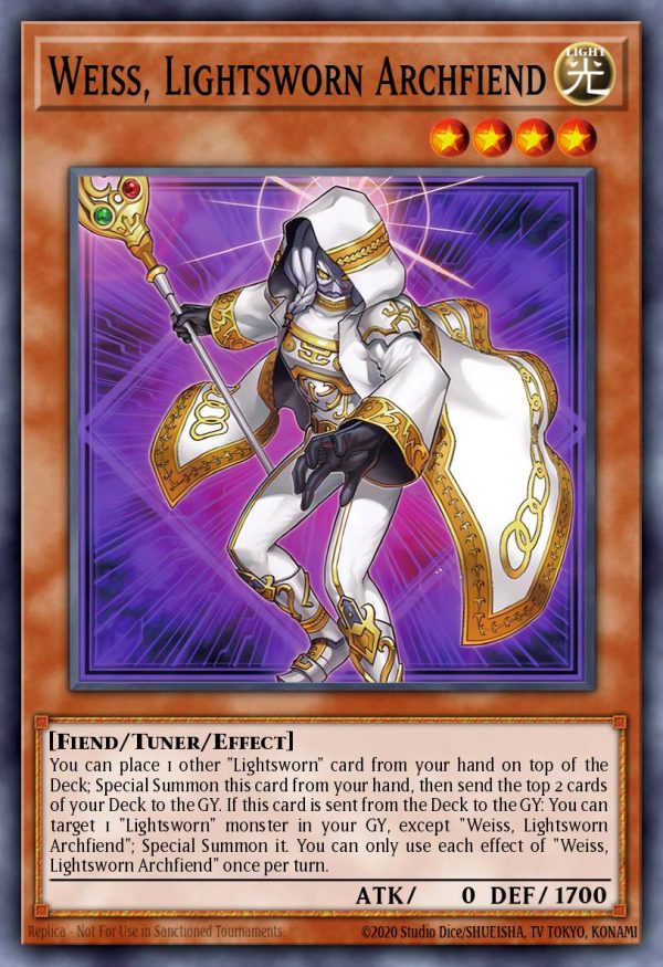 Weiss, Lightsworn Archfiend - (Legacy of Destruction) - (LEDE-EN024) - (Common)
