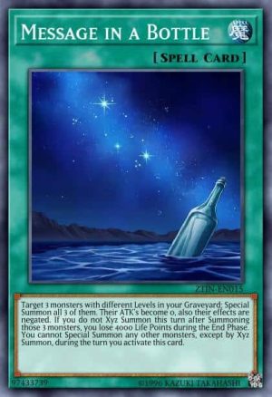 Message in a Bottle - (Zexal Collection Tin) - (ZTIN-EN015) - (Super Rare)