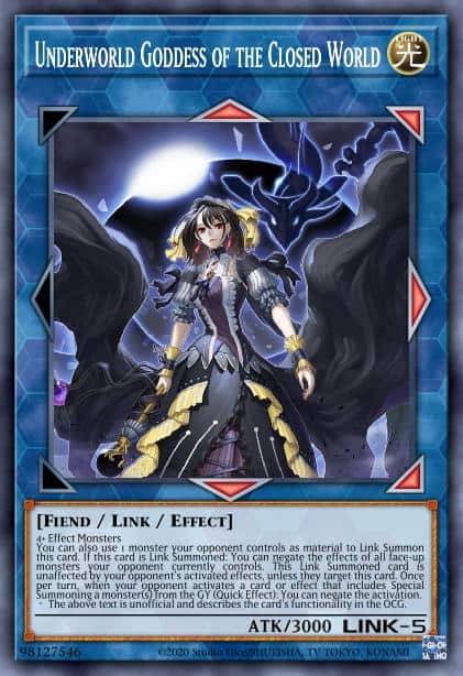 Underworld Goddess of the Closed World - (2022 Tin of the Pharaoh's Gods) - (MP22-EN028) - (Prismatic Secret Rare)