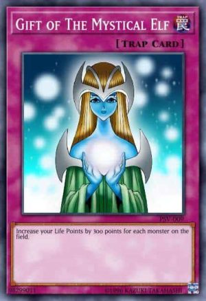 Gift of the Mystical Elf - (Starter Kaiba Evolution) - (SKE-044) - (Common)(Damaged)