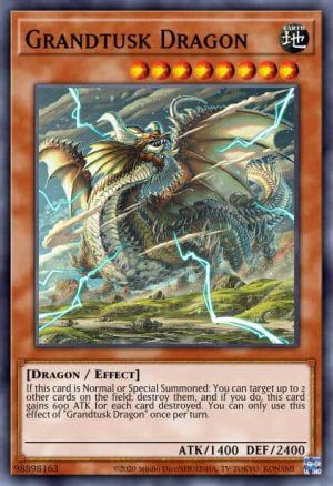 Grandtusk Dragon - (Power of the Elements) - (POTE-EN033) - (Super Rare)