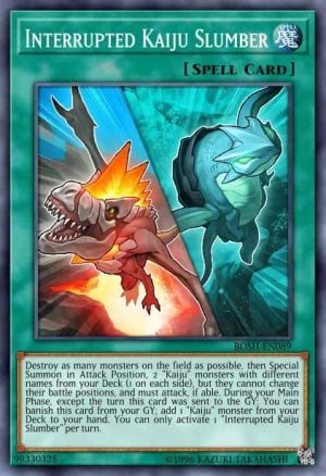 Interrupted Kaiju Slumber - (Battles of Legend Hero's Revenge) - (BLHR-EN087) - (Secret Rare)