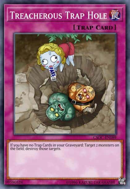 Treacherous Trap Hole - (Premium Gold Infinite Gold) - (PGL3-EN036) - (Gold Secret Rare)