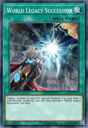World Legacy Succession - (2019 Gold Sarcophagus Tin Mega Pack) - (MP19-EN038) - (Prismatic Secret Rare)