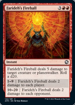 Farideh's Fireball - Adventures in the Forgotten Realms-(142)-Foil