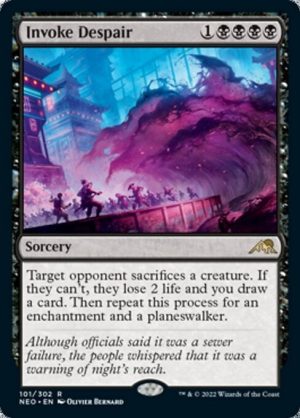 Invoke Despair - Kamigawa: Neon Dynasty-(101)-Foil