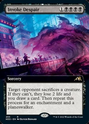Invoke Despair - Kamigawa: Neon Dynasty-(455)-Foil