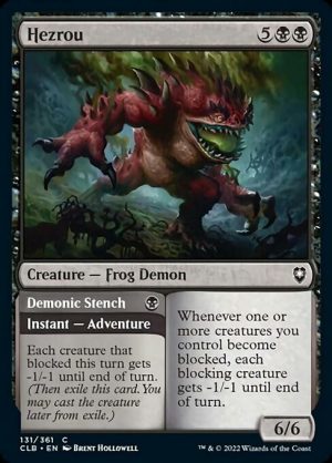 Hezrou // Demonic Stench - Commander Legends: Battle for Baldur's Gate-(131)-Foil