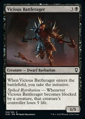 Vicious Battlerager - Commander Legends: Battle for Baldur's Gate-(155)-Foil
