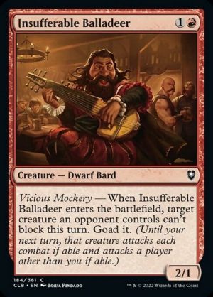 Insufferable Balladeer - Commander Legends: Battle for Baldur's Gate-(184)
