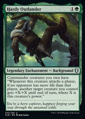 Hardy Outlander - Commander Legends: Battle for Baldur's Gate-(235)-Foil