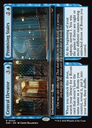 Central Elevator // Promising Stairs - Duskmourn: House of Horror-(044)-Foil