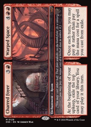 Charred Foyer // Warped Space - Duskmourn: House of Horror-(129)