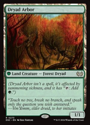 Dryad Arbor - Duskmourn: House of Horror Commander-(273)