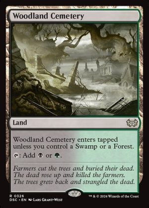 Woodland Cemetery - Duskmourn: House of Horror Commander-(326)