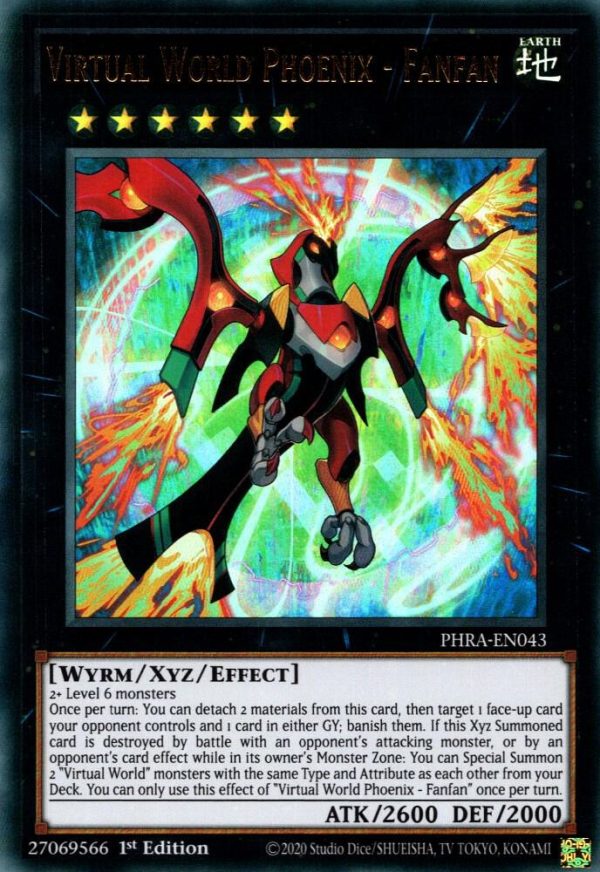 Virtual World Phoenix - Fanfan - (Phantom Rage) - (PHRA-EN043) - (Ultra Rare)