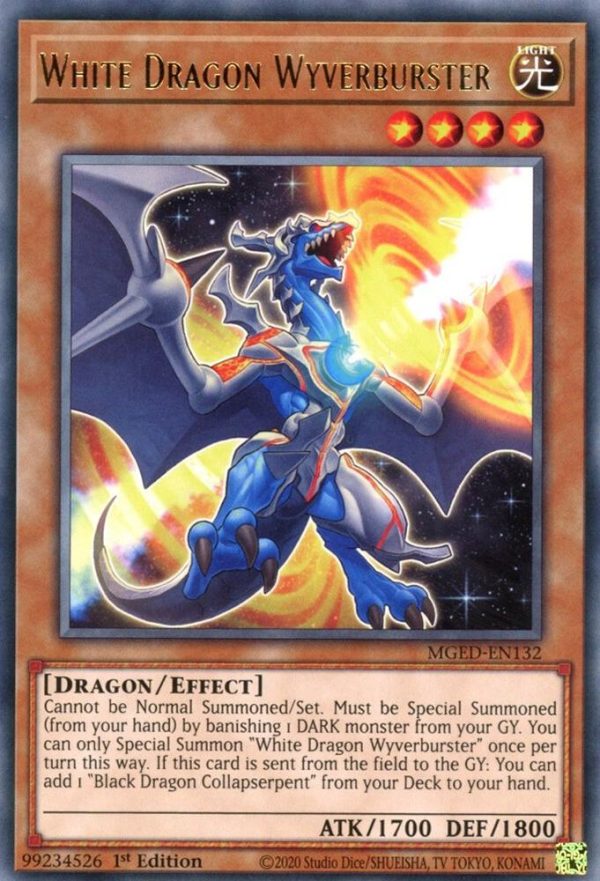 White Dragon Wyverburster - (Maximum Gold El Dorado) - (MGED-EN132) - (Rare)