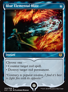 Blue Elemental Blast - Signature Spellbook: Jace-(002)-Foil