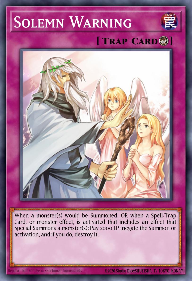 Solemn Warning - (Quarter Century Secret Rare)- (25th Anniversary Rarity Collection II) - (RA02-EN078)