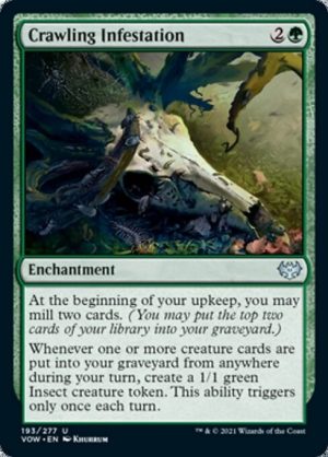 Crawling Infestation - Innistrad: Crimson Vow-(193)-Foil