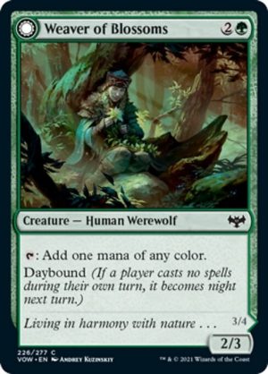 Weaver of Blossoms // Blossom-Clad Werewolf - Innistrad: Crimson Vow-(226)-Foil