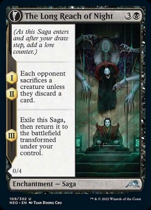 The Long Reach of Night // Animus of Night's Reach - Kamigawa: Neon Dynasty-(109)