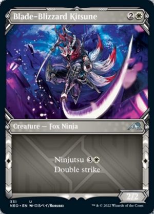 Blade-Blizzard Kitsune - Kamigawa: Neon Dynasty-(331)