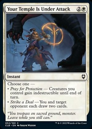 Your Temple Is Under Attack - Commander Legends: Battle for Baldur's Gate-(052)-Foil