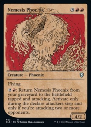 Nemesis Phoenix - Commander Legends: Battle for Baldur's Gate-(403)-Foil
